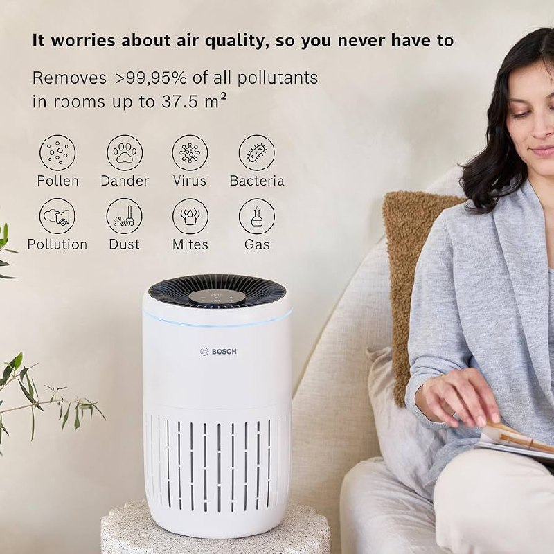 Воздухоочиститель Bosch с новым фильтром 3