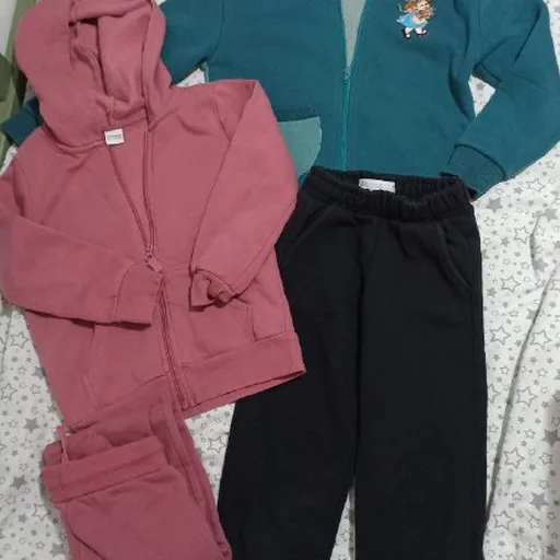 Fleece tops and pants, height 116/122