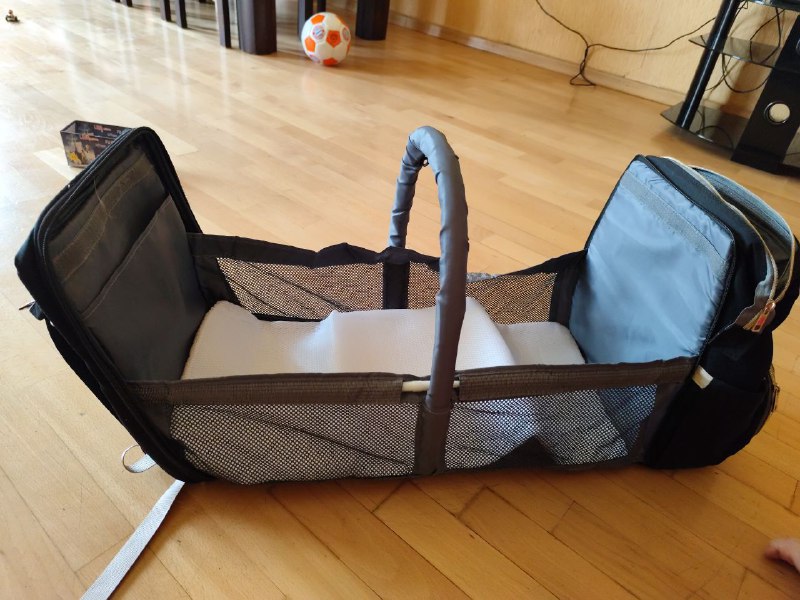 Рюкзак для родителей с люлькой и USB 5