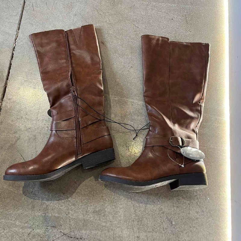 Женские коричневые сапоги 2