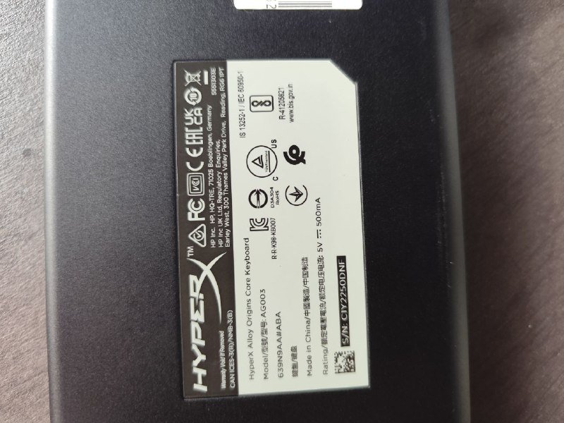 Клавиатура HyperX AG003 3