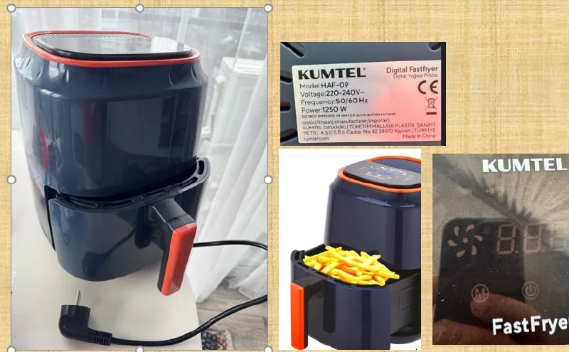 Аэрогриль Kumtel HAF-09