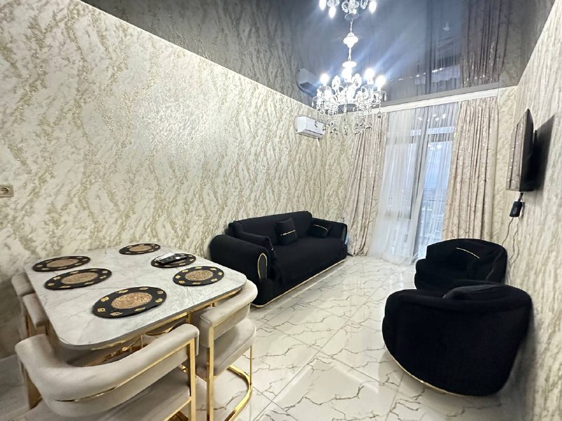 1+1 квартира в аренду, 60 кв.м, 35 этаж, вид на море, духовой шкаф