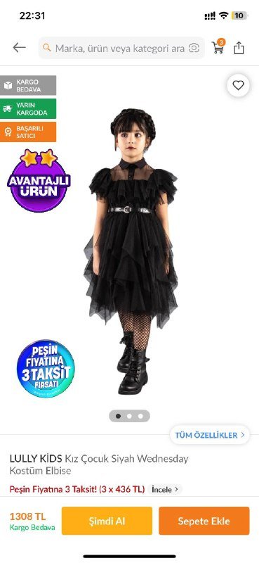 Платье Венсдей 5-6 лет, туфли и носочки 3