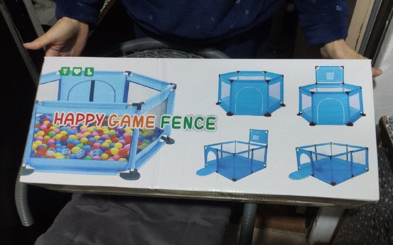 Игровой коврик Ao Ma Toys, игровой манеж с каркасом шестигранник 4