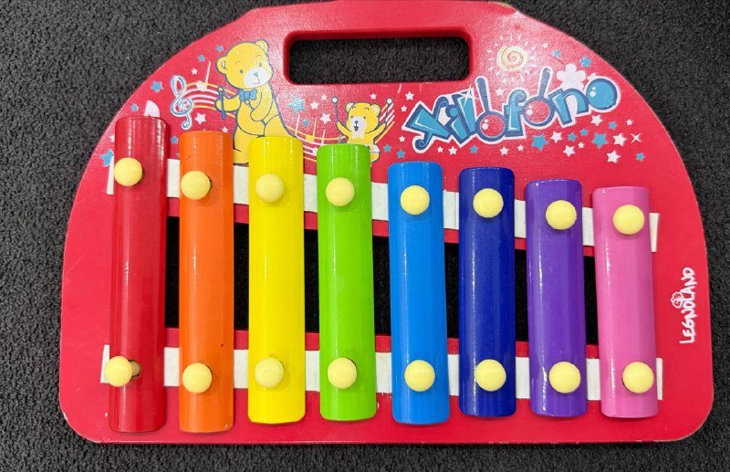 Металлофон детский без палочек, размер 27x19 см