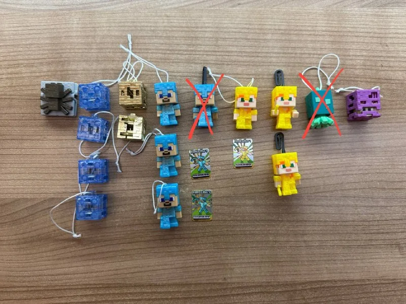 Игрушки Minecraft из Kinder Joy