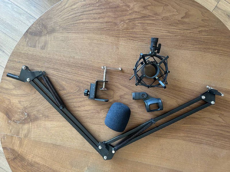 Стойка для микрофона пантограф NB-3570 с пауком и поп-фильтром 2