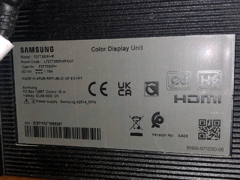Монитор Samsung F27T350FHR 27 дюймов 3
