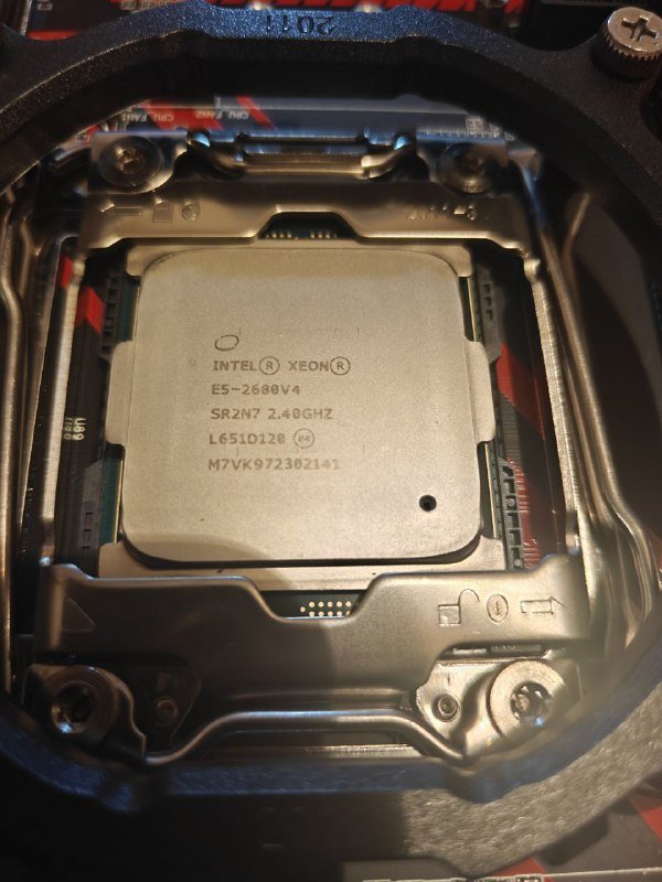 RS9 X99 DDR4 материнская плата, XEON E5 2680V4 процессор 4