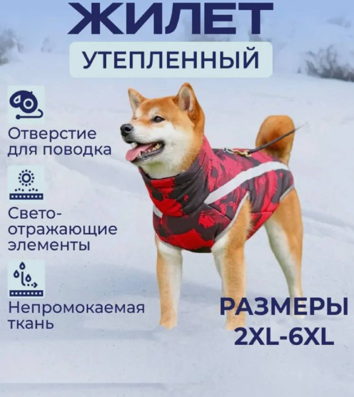 жилет и воротник для собак 4XL, новый 4