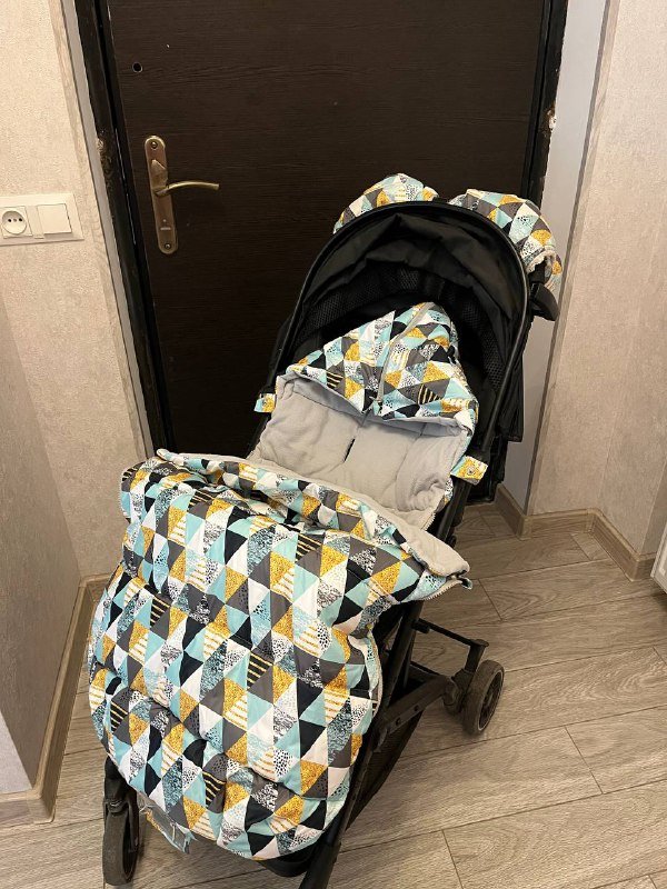 Прогулочная коляска с зимним конвертом