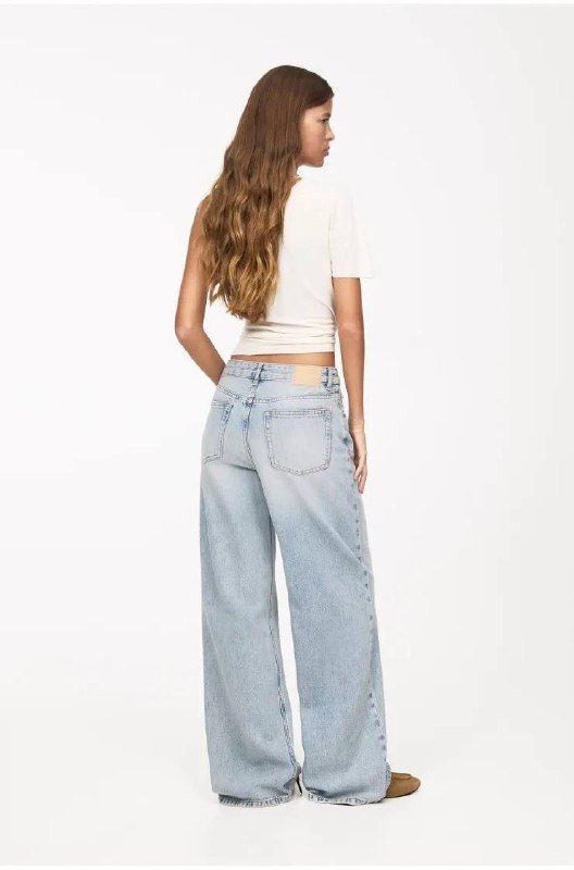 Свитер Mango, Pull&Bear джинсы светлые 5