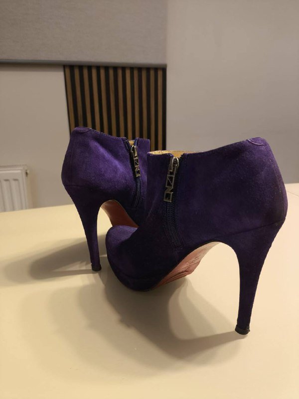 Полуботинки темно-фиолетовые женские 37-38 размер 2