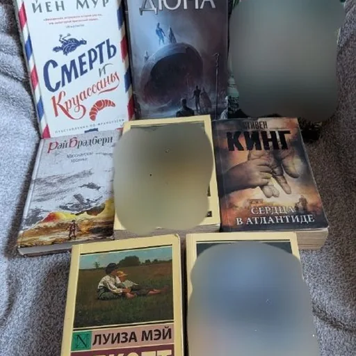 Книги: Дюна, Смерть и круассаны, Марсианские хроники, Сердца в Атлантиде, Маленькие мужчины