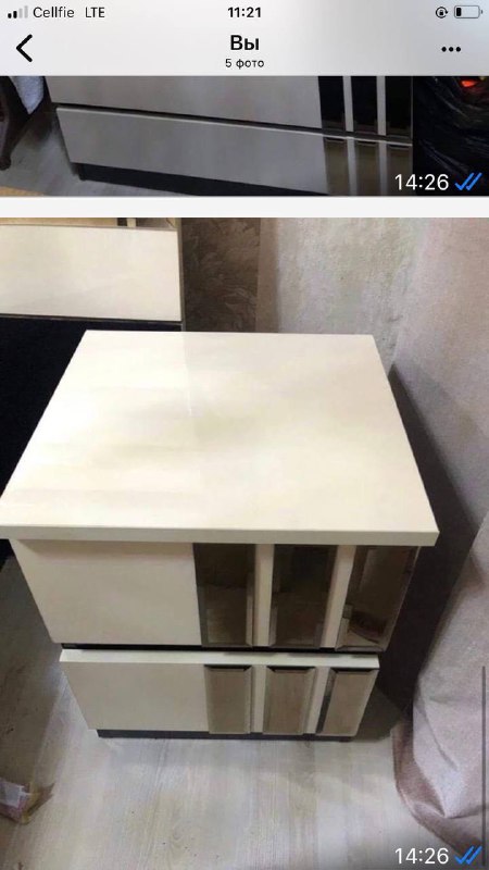 шкаф, комод с зеркалом, кровать, тумбы 5