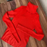 Красная водолазка ZARA 3