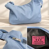 Dress, backpack, trousers, blouse, shoes, puffer coat, bags 9