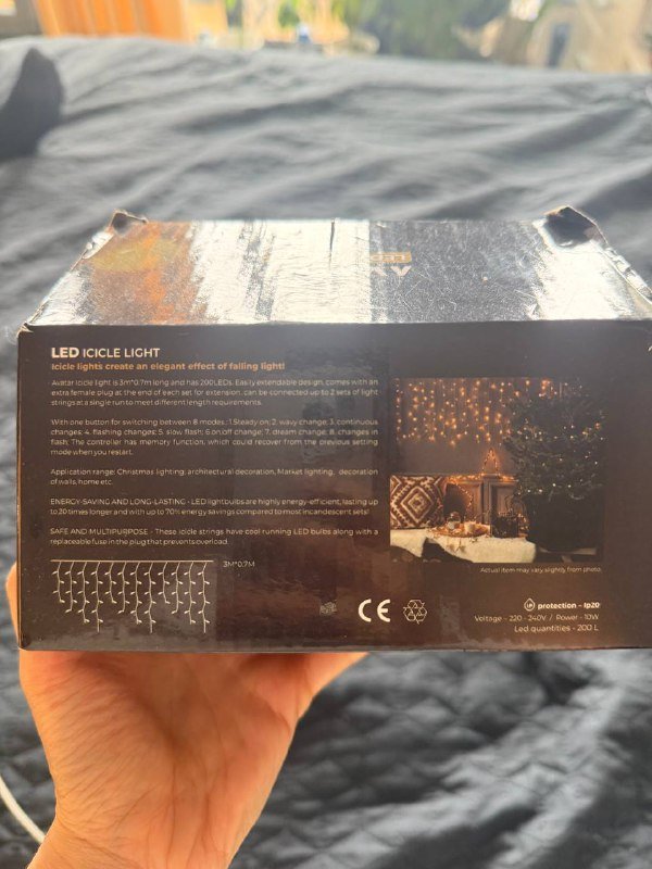 Гирлянда светодиодная с холодным светом