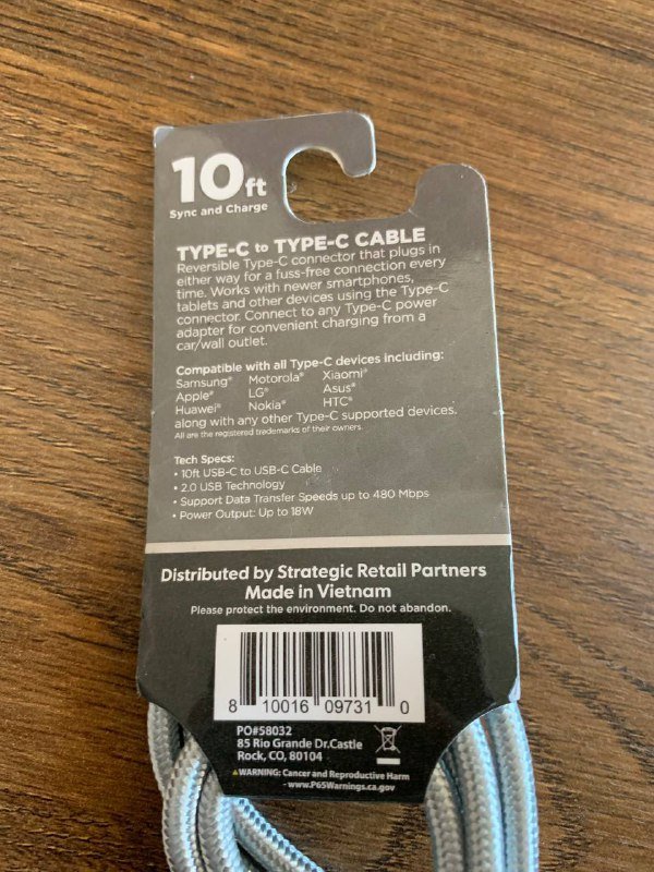 Плетеный кабель type-c 3 метра