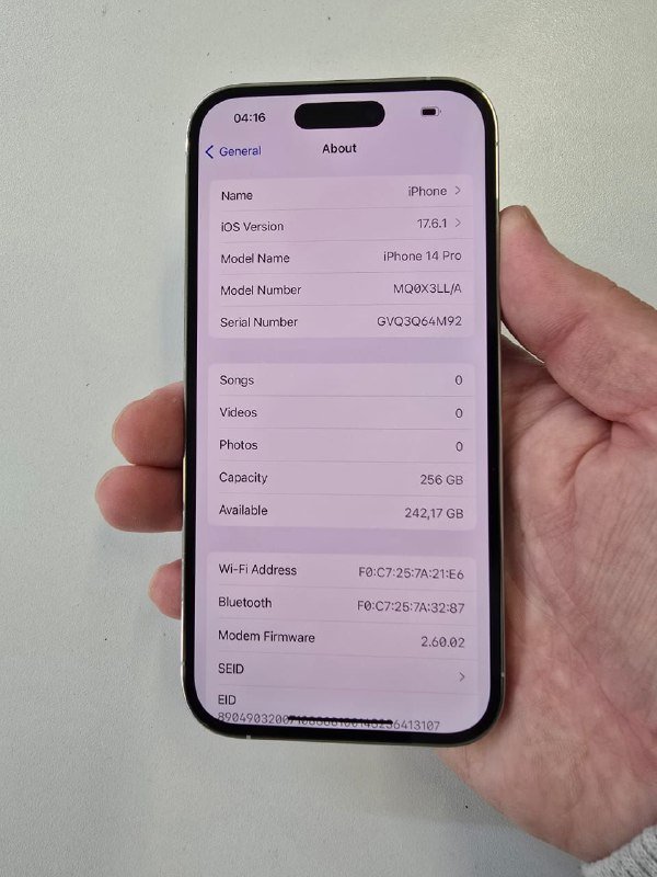 iPhone 14 Pro 256GB 8