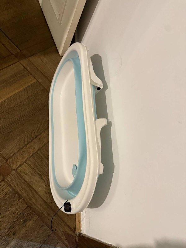 Детская складная ванночка с термометром и матрасом 3