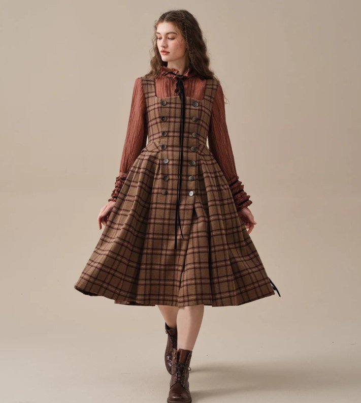 Платье-сарафан теплое, размер S