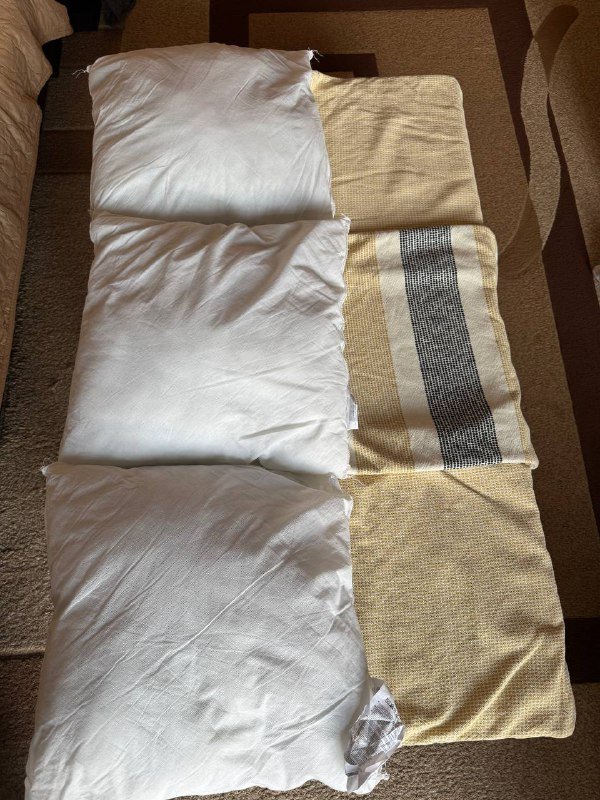 3 декоративные подушки 50х50 см 4