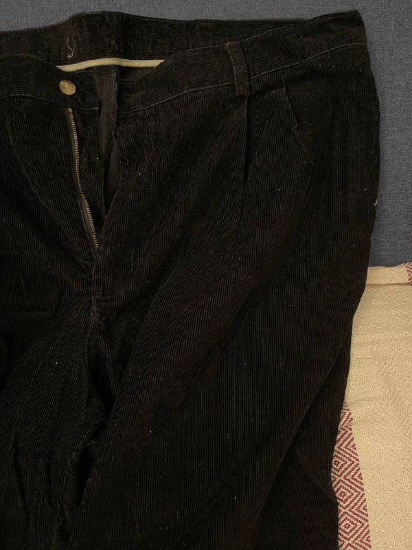 Мужские брюки кордовые черные большой размер 2