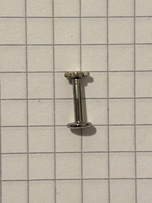 Украшения для пирсинга из хирургической стали и белого золота 3