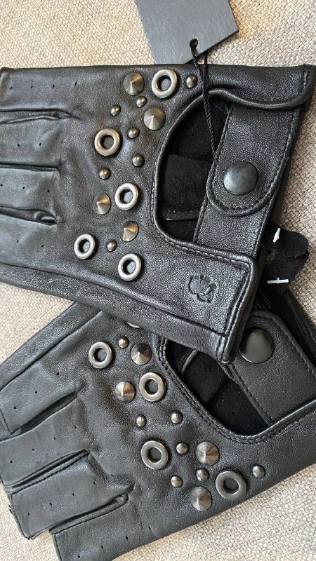 Новые кожаные перчатки Karl Lagerfeld размер M L 2