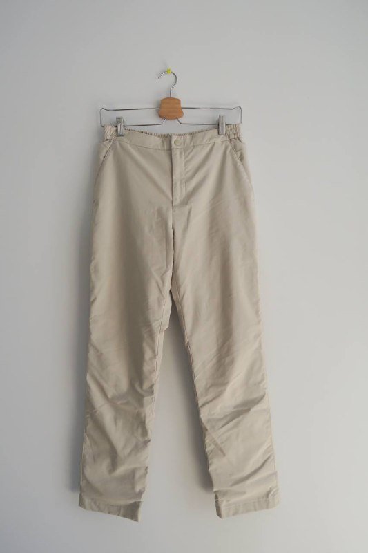 Кремовые брюки Uniqlo Heattech с подкладкой из флиса