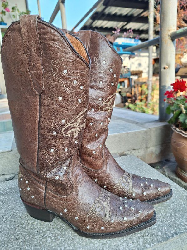 Казаки Eagles кожа размер US 6, Казаки чёрные размер 37, Коралловый набор 2