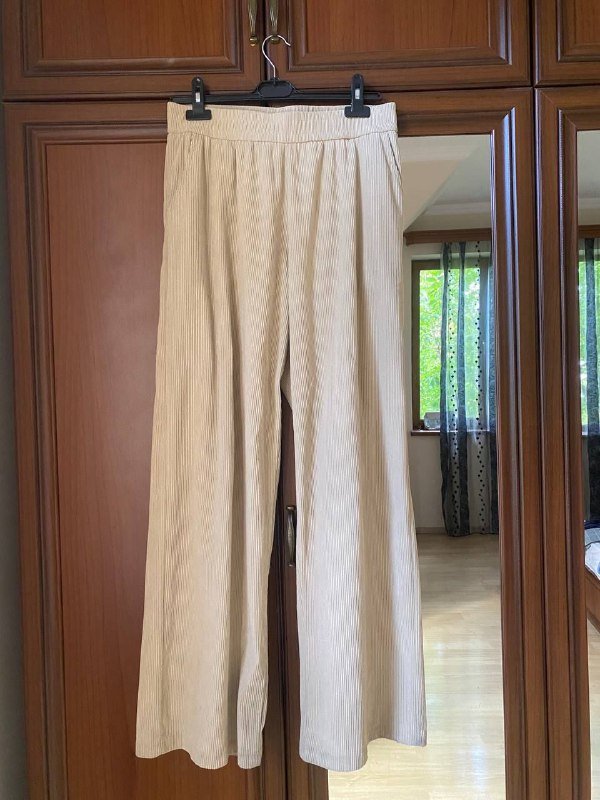 Вельветовые штаны палаццо на L размер