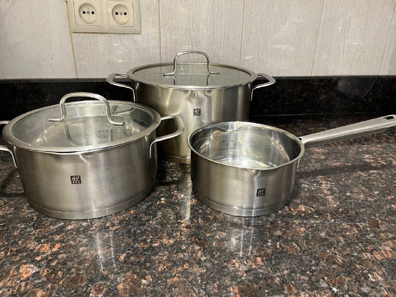 набор кастрюль из нержавеющей стали Zwilling, сковорода вок