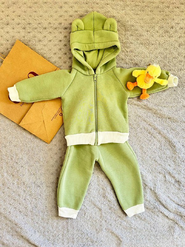 Теплый флисовый костюм 68-74