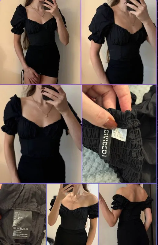 Кроп-топ / блуза H&M 1