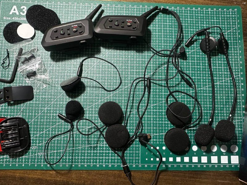 Мотогарнитура TM8 V6 Plus Type-C комплект 2 шт 4