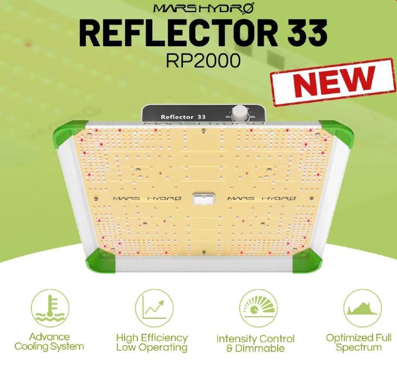 Mars hydro r33 ReflectorRP2000 светильник для выращивания 1