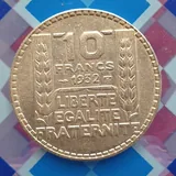 Монета 10 франков 1932 года 4