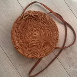 Сумки джинсовая, плетенная, черная 2