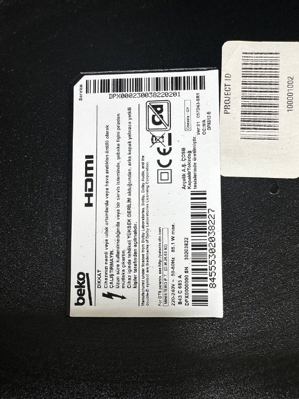 Телевизор beko 43'' смарт разбитый экран 2