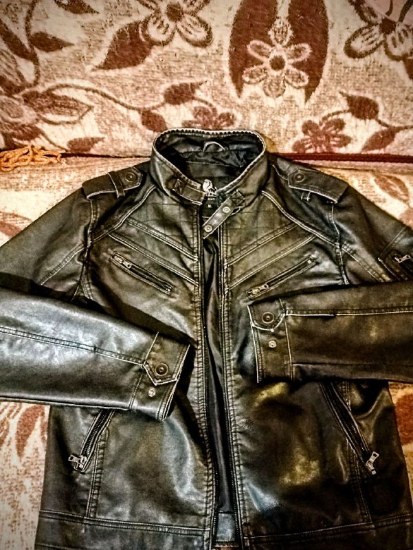 Мужская веганская кожаная куртка David's Outerwear, размер M 2