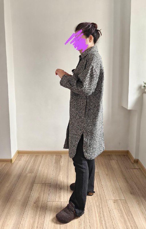 Пальто женское H&M размер S полиэстер теплое 5