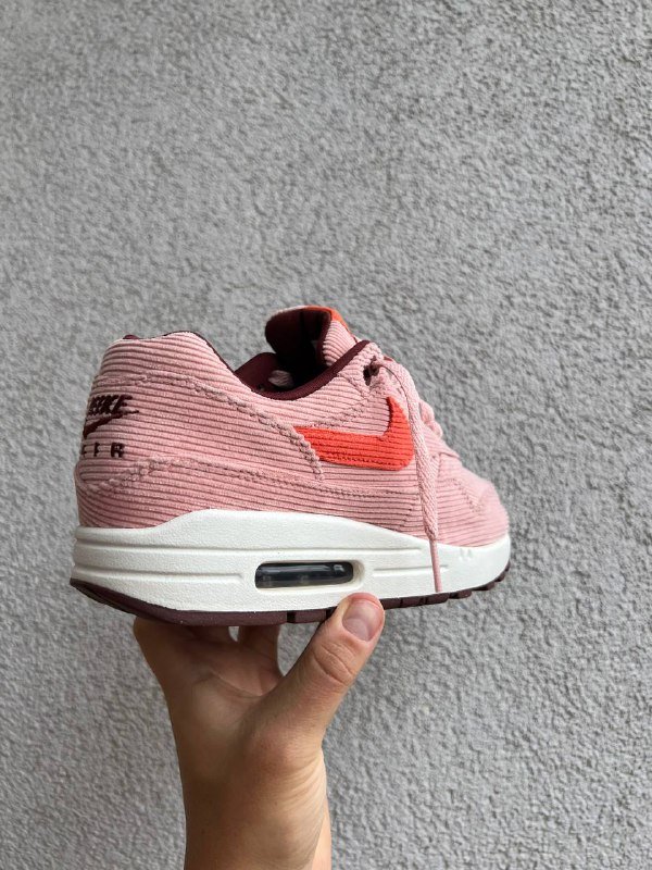 Кроссовки Nike Air Max 1 Premium Coral Stardust Corduroy, размер 41 5