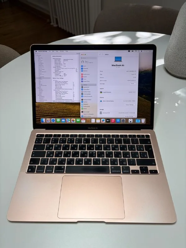 Macbook Air M1 13" 8Gb 256Gb Rose Gold 1