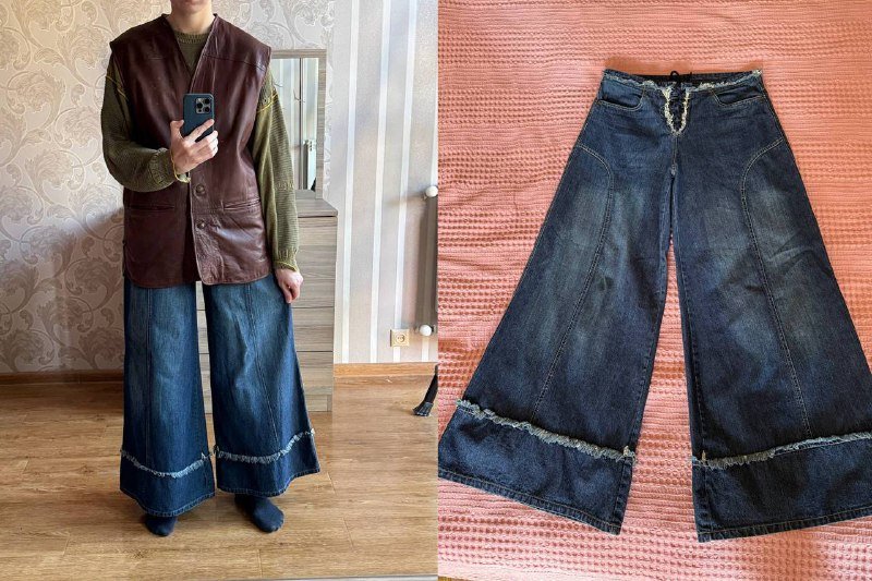 Зимняя куртка WRANGLER, пальто, кожаная жилетка, джинсы клёш 4