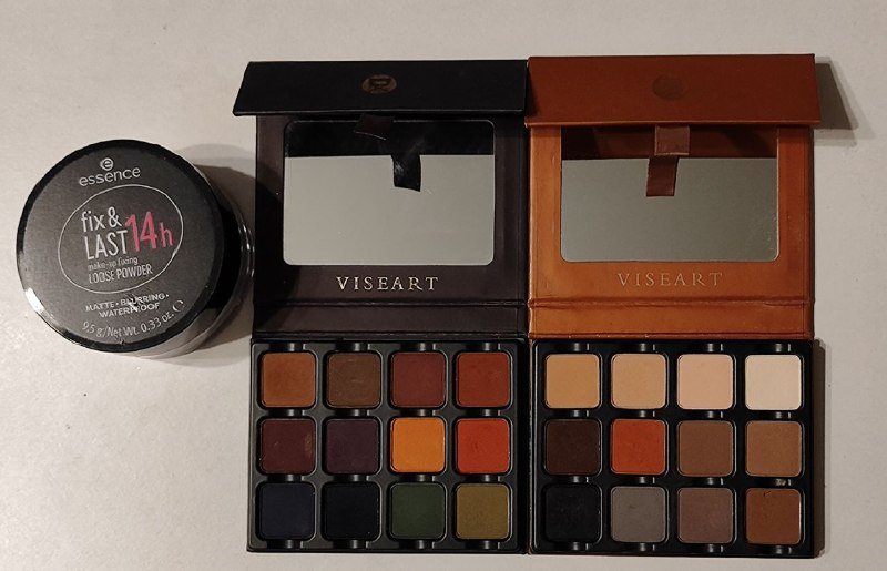 Палетки теней Viseart Nude Matte и Dark Matte