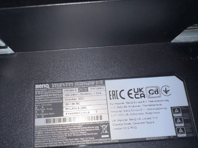 Монитор Benq EW2880-B 28 дюймов 4K IPS 2