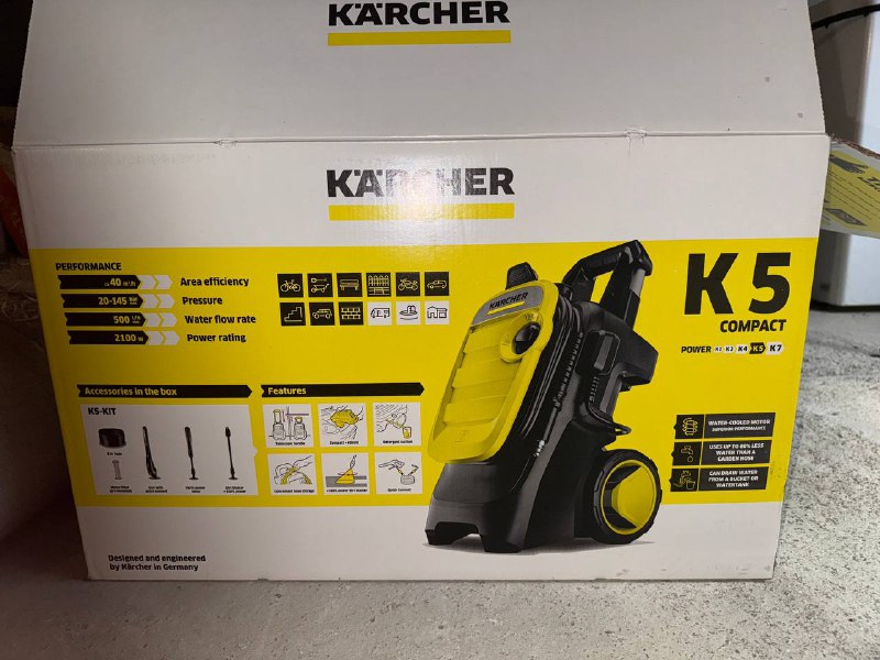 Минимойка Karcher с насадкой для пены